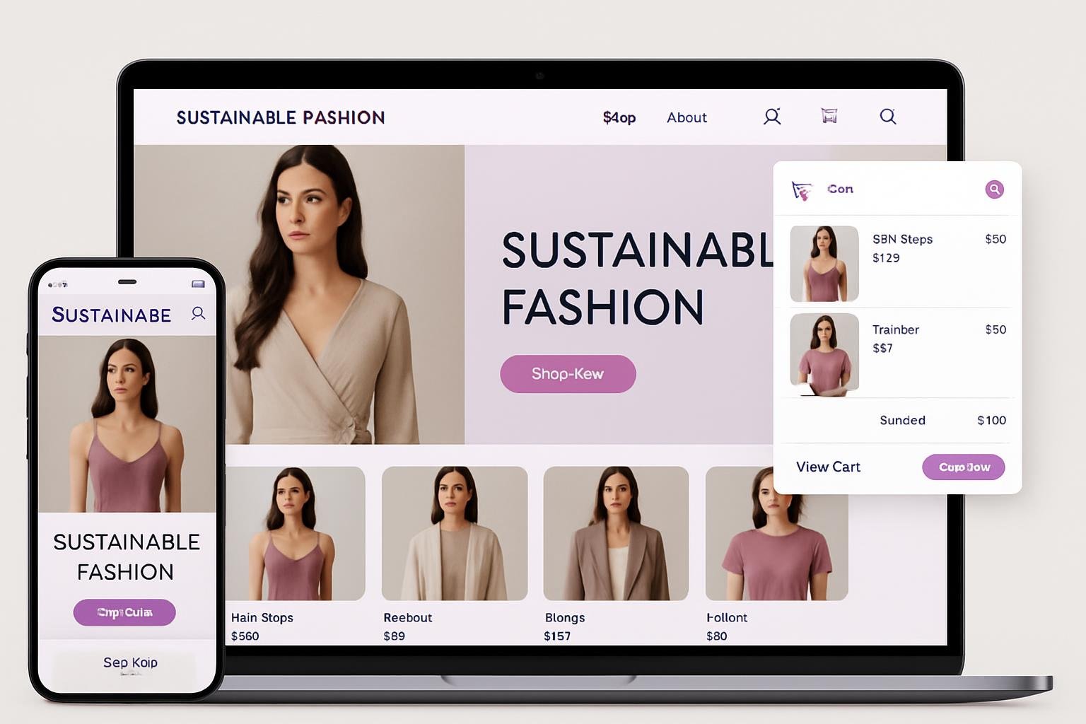 Capa de campanha para a marca E-commerce Fashion Revolution.